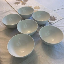 IKEA 365+ White Porcelain Bowls Set of 6 Susan Pryke Soup Salad 6 Inch Kitchen