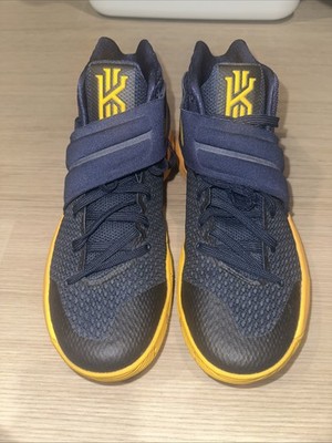 Kyrie 2 Cavs Blue And Yellow Size 8.5