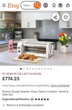 Electric Dough Sheeter: Pizza, Pastry, Fondant - Home  (Pre Used No Damage)