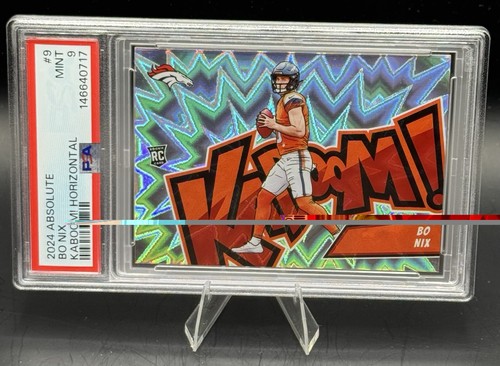 Bo Nix #9 2024 Panini Absolute Kaboom Horizontal card