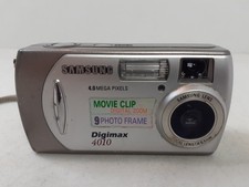 Samsung Digimax 4010 4.0MP Digital Camera Silver READ For PARTS or REPAIR 126