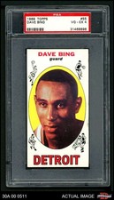 1969 Topps #55 Dave Bing Pistons RC HOF Syracuse PSA 4 - VG/EX