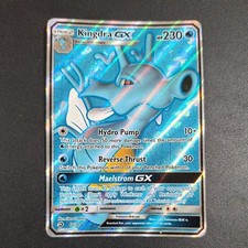 Pokemon Card Kingdra GX 66/70 Full Art Holo Rare Dragon Majesty Mint