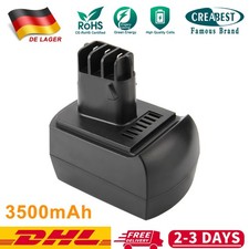 12V 3500mAh Ni-MH Akku Für Metabo BZ 12 SP,BSZ 12,BSZ12, 6.25473,BS12SP Impuls