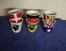 MUG REVOL  6 Grandes TASSES DRAPEAUX  TASSES FROISSÉES  CAPPUCCINO 18CL ,Neuf 