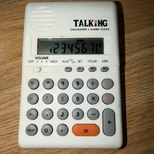 Ultmost Talking Calculator Alarm Clock Model 6648 Female Voice Vintage English