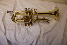 King Cornet Model 602 with Case Laquered Finish Made In Superior Condition