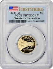 1992-W $5 Christopher Columbus, DCAM (Proof) Modern Gold