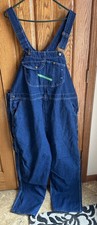 Vintage Key Imperial Aristocrat Overalls Denim Cotton Heavyweight Bib Sz 48x32