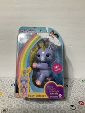 WowWee Fingerlings Alika Interactive Baby Unicorn Toy Light Purple Pink Hooves 