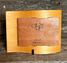 Objx Vintage Solid Wood Picture Frame 3.5x5 Desktop Photo Made In USA