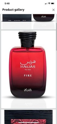 RASASI Hawas Fire Eau De Parfum Men Spray 100ML(3.4 Oz) - Bold
