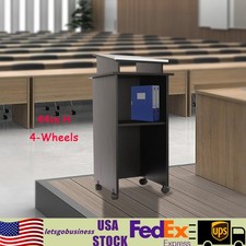 Mobile Presentation Stand Lectern Presentation Standing Classroom Desk Church