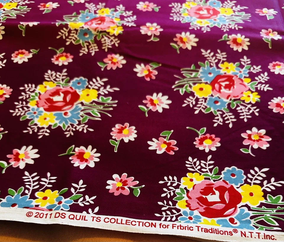 DS Quilts Collection 2011 for Fabric Traditions Floral Cotton  2 YARD - Image 2 of 4