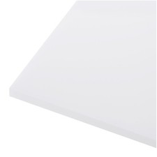 Versatile White HDPE Plastic Sheet 12" x 6" x 1/4" - Ideal for Home Projects
