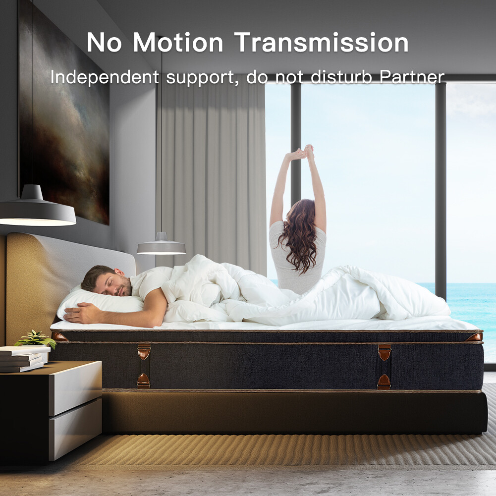 BedStory 12 Inch Gel Infused Memory Foam Hybrid Mattress Pocket Coil