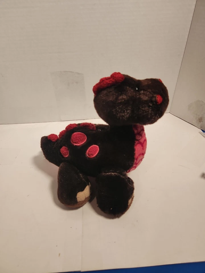 Ganz Webkinz Cocoa Dinosaur 8" Plush Brown Red Pink HM338 no code - Image 3 of 4