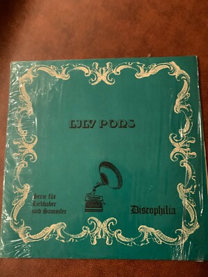 Lily Pons Discophilia Serie Für Liebhaber Und Sammler Vinyl 12'' Vintage