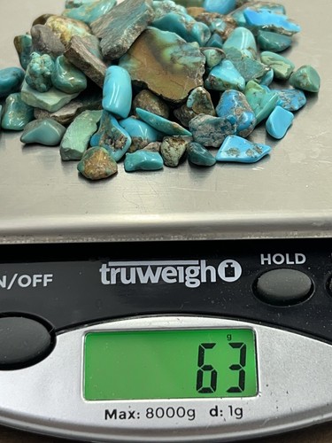 Turquoise rough Sleeping Beauty, Morenci, Kingman Mix 63 Grams (315 Carats)  - Picture 5 of 5
