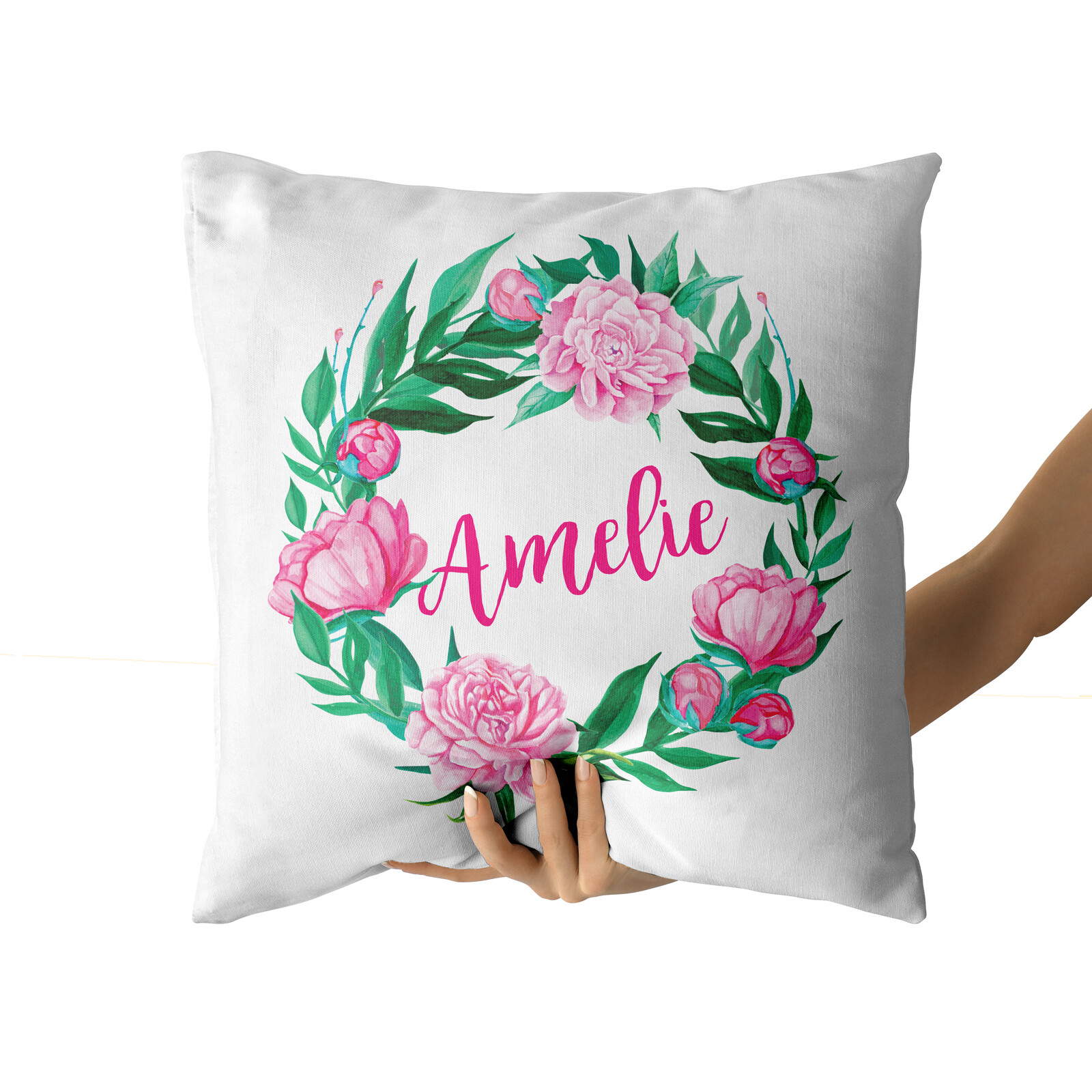 Personalised Name Cushion Cover Pillowcase Custom Gift Initials Pillow