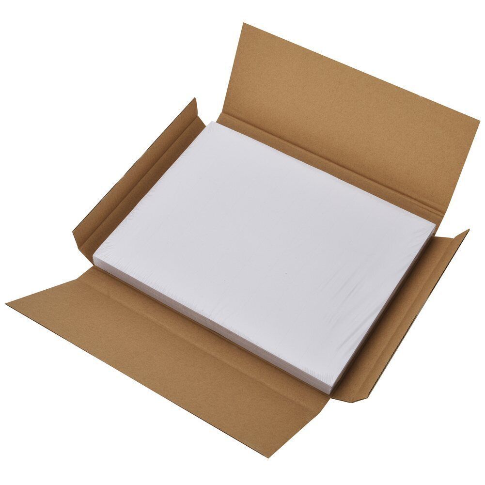 50 Shipping Address Labels Blank 8.5"x5.5" Half Sheet Self Adhesive 2 Per Sheet