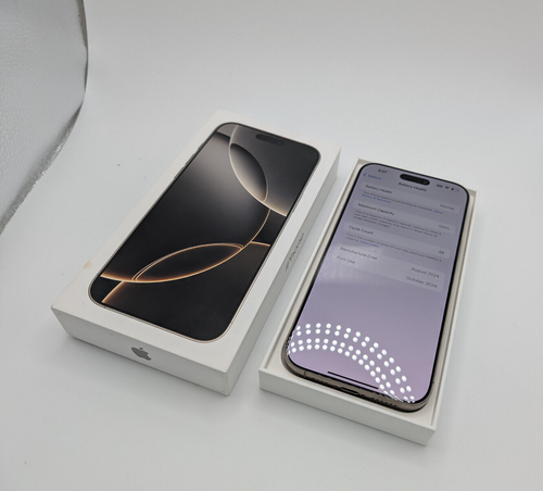 OPEN BOX Apple iPhone 16 Pro Max - 512GB - Natural Titanium (AT&T Only) - Zdjęcie 6 z 6