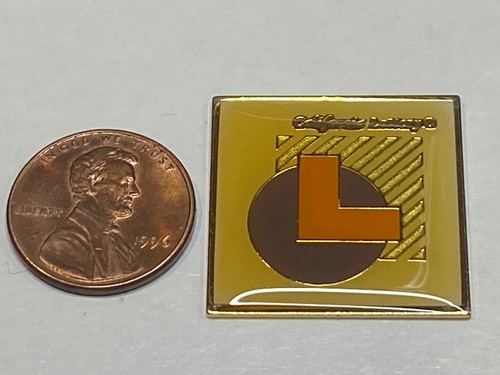 Vintage Old California Lottery State Lotto Vest Hat Jacket Lapel Pin Cash Money - Picture 2 of 2