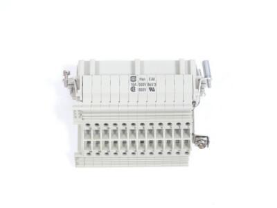 Harting Han EAV 16A 500V 6kV 3 Connector rechts  600V 24 Polig Stecker