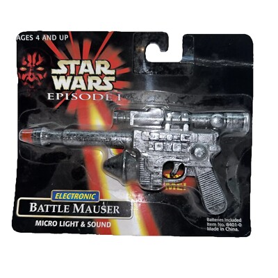 Star Wars Episode 1 Electronic Micro Battle Droid Rifle Light & Sound Hasbro New
