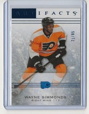 14-15 2014-15 Artifacts Sapphire #42 Wayne Simmonds 21/85 Philadelphia Flyers