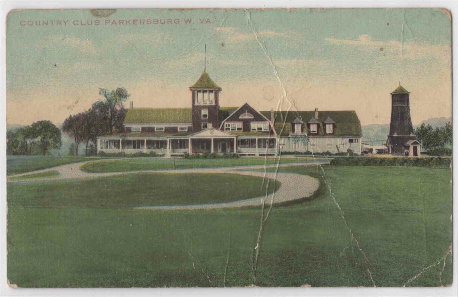 Country Club Parkersburg West Virginia Hard to Find Distant View 1911 ...