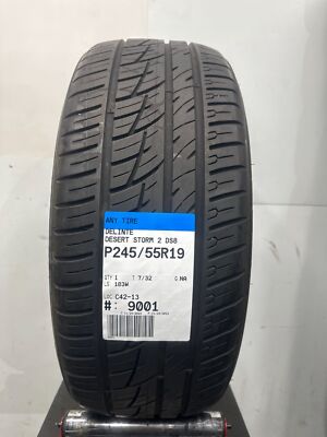 1 Used Delinte  Desert Storm 2 DS8 P245/55R19 2455519 245/55/19 103 W - 7/32