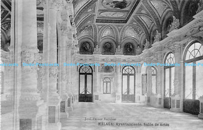 R176666 Jose Ferrer Escobar. Malaga. Ayuntamiento. Salon de Actos. Hauser y Mene