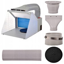 Portable Airbrushing Spray Booth & Extractor E420DCLK with New LED Light