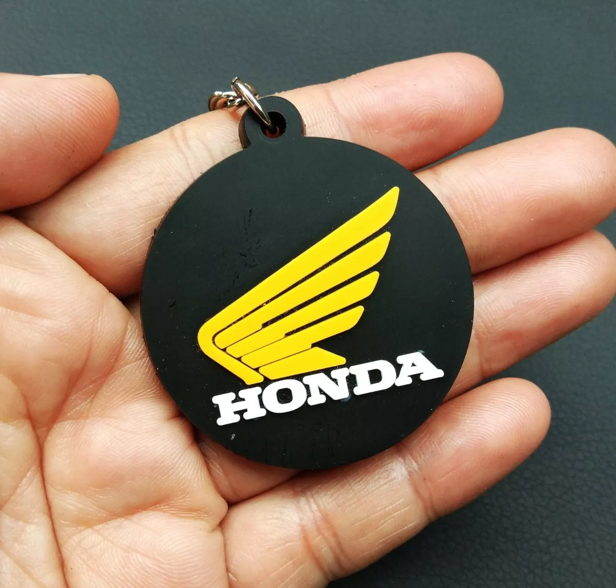 Rubber circle best sale keychain