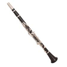 Clarinet 17 key Bb tuning instrument with box accessories ebony