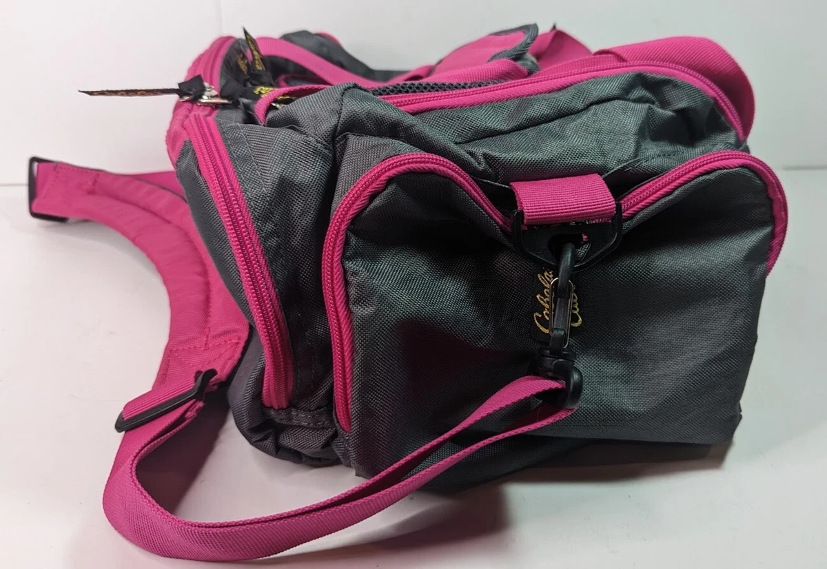 Cabelas Pink Gray 15 Duffle Bag w Shoulder Strap MiniBag Catch All Gym