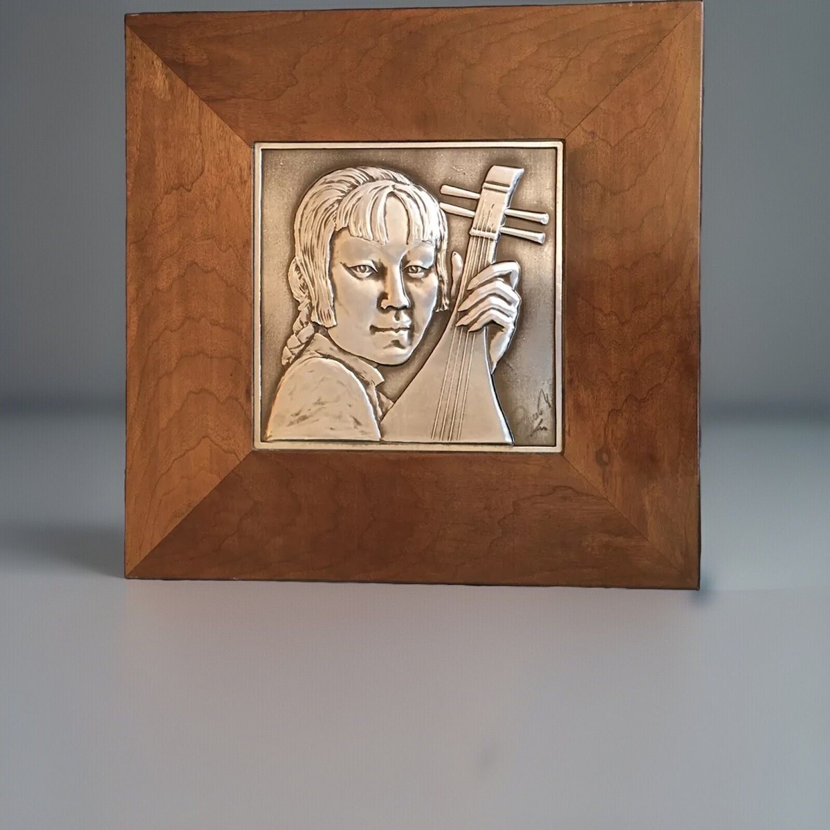 BRUCE FOX (1903-1960) MID CENTURY ALUMINUM SCULPTURE PORTRAIT WITH
