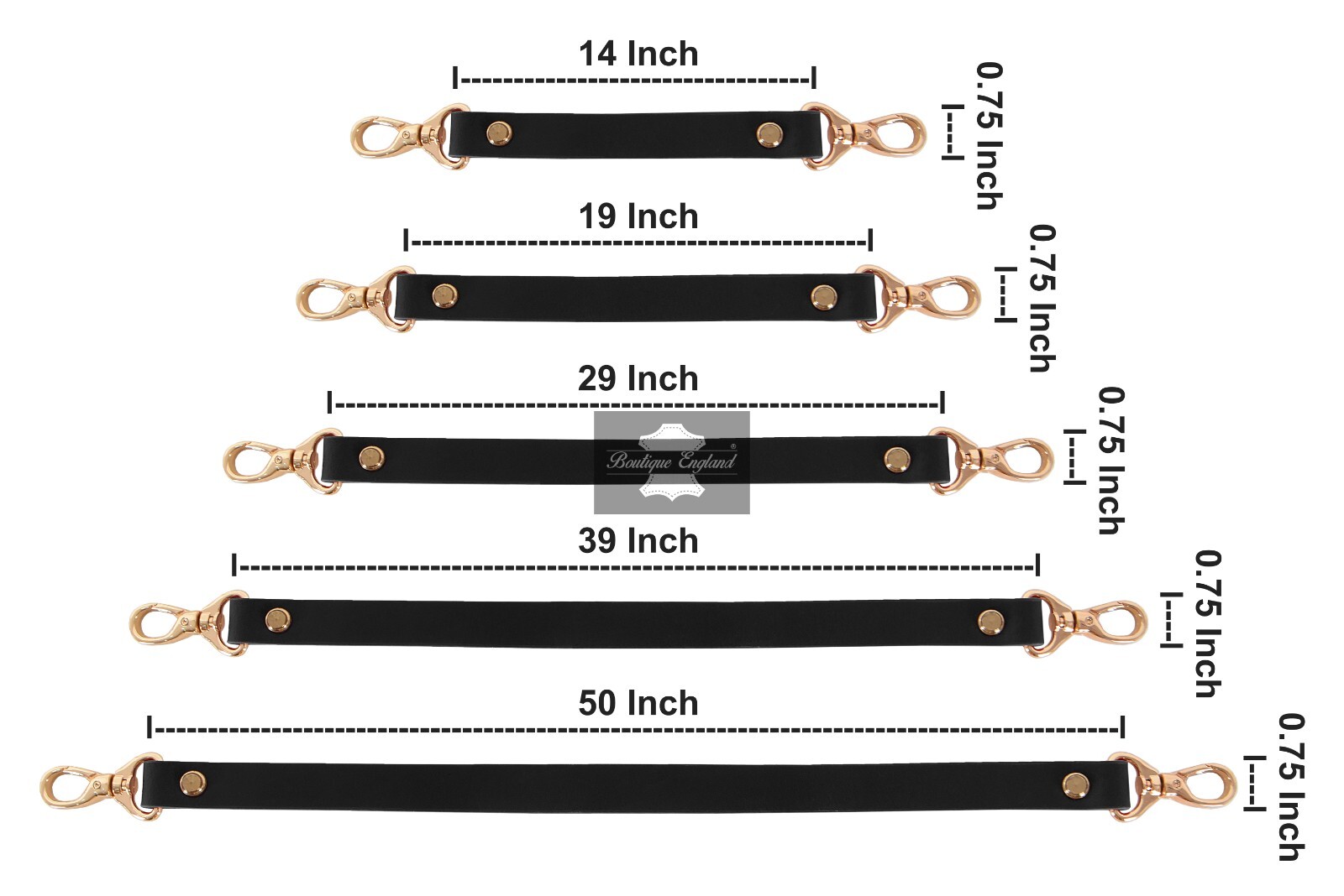 Genuine Leather Bag Handle Straps With Swivel Clasp Handbag Purse