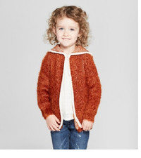 Toddler Girls' Cardigan - Genuine Kids  from OshKosh Brown 12M NEW 