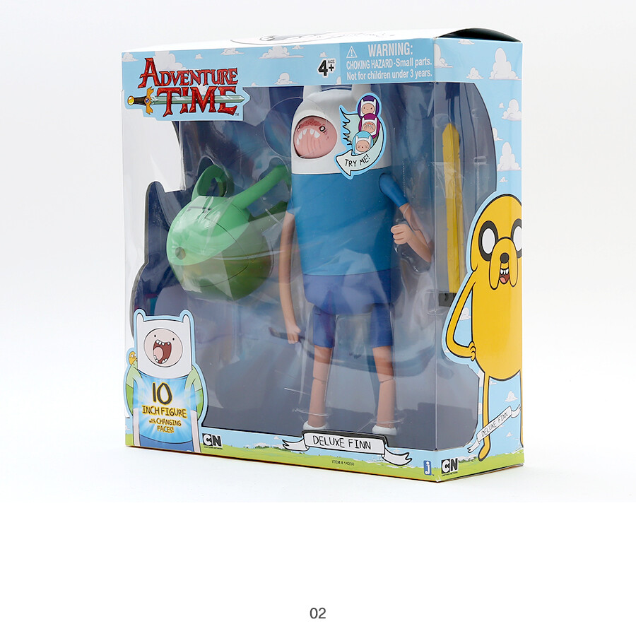 Adventure Time Deluxe Finn with Backpack Action Figure Collectible