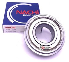 NACHI 6205 ZZ NR Ball Bearing, Metal Shielded  Snap Ring 25x52x 15 mm