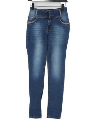 Pit Bull Jeans Damen Jeans UK 12 Blau 100% Sonstige Skinny