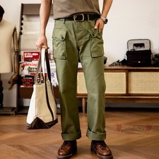 Red Tornado P44 Monkey Pants Vintage Men's Workwear HBT Cargo Trousers 2023