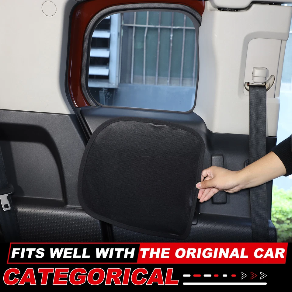 Tela de janela traseira capa de sombra de sol malha insetos rede para Toyota FJ Cruiser 2007-2021 - Imagem 4 de 4