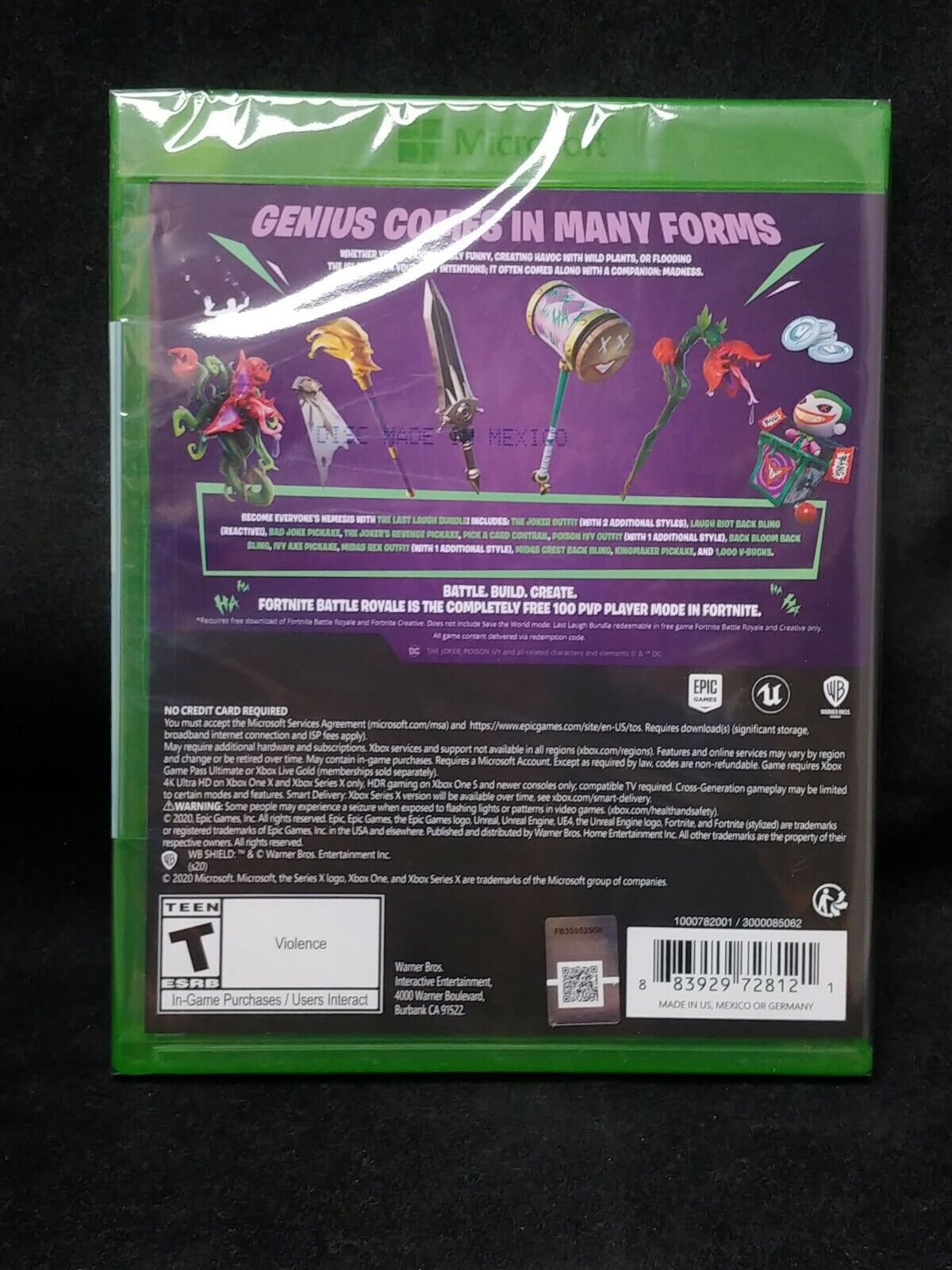  Fortnite: The Last Laugh Bundle - Xbox Series X [Code in Box] :  Video Games