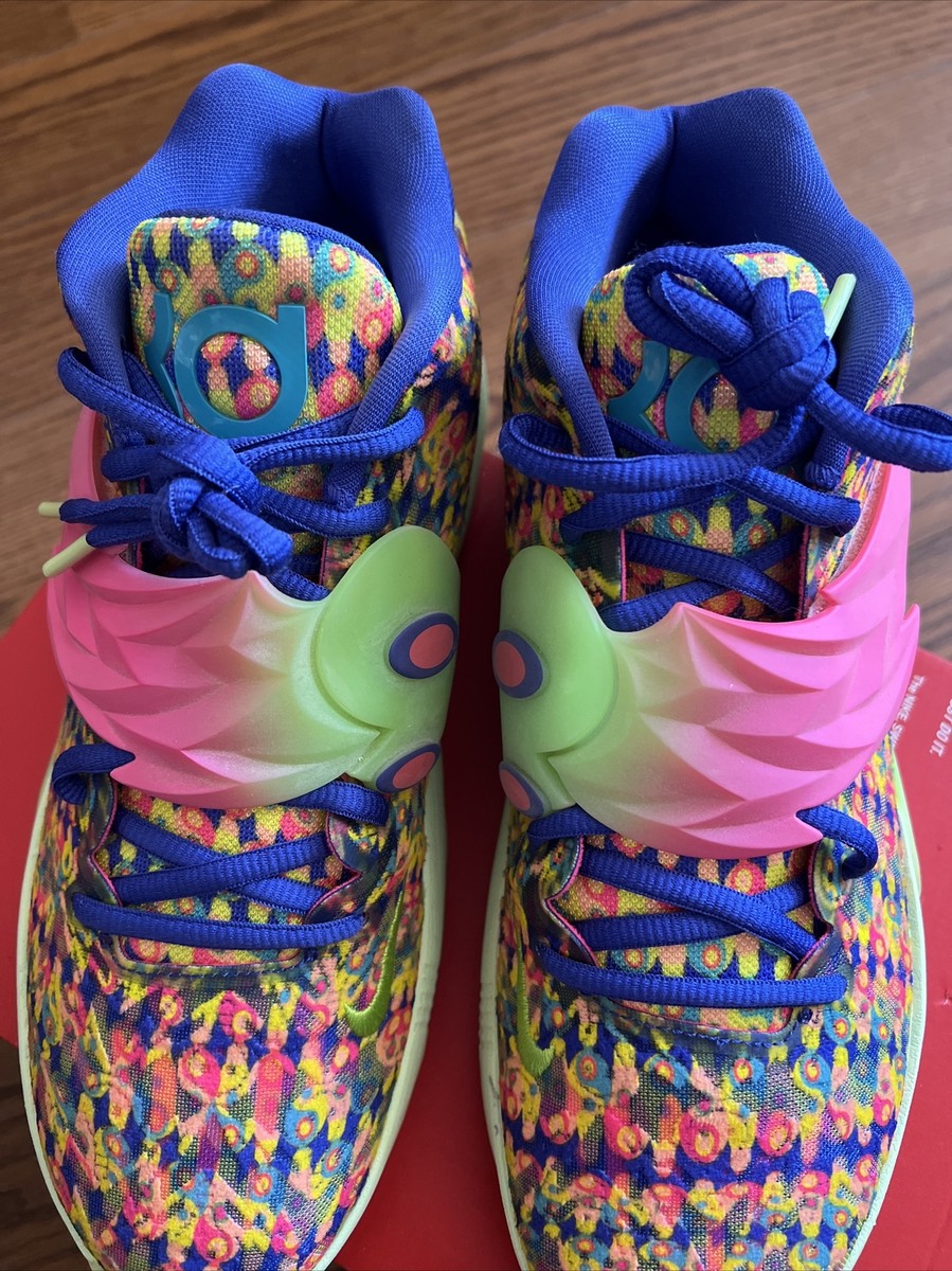 NIKE KD14 EP【Kevin Durant】【Ron English】 Nike Kevin Durant KD 14 Ron English Lapis Pink Multicolor