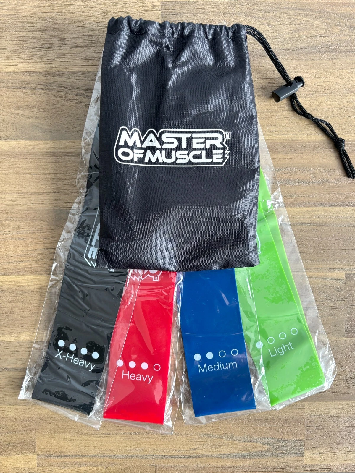 Resistance Bands Set Exercise Workout Fitness Home Gym Yoga