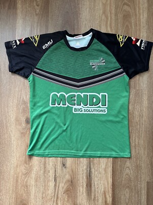 Mendi Blackhawks Queensland Spieler getragen Rugby League Training Shirt XL