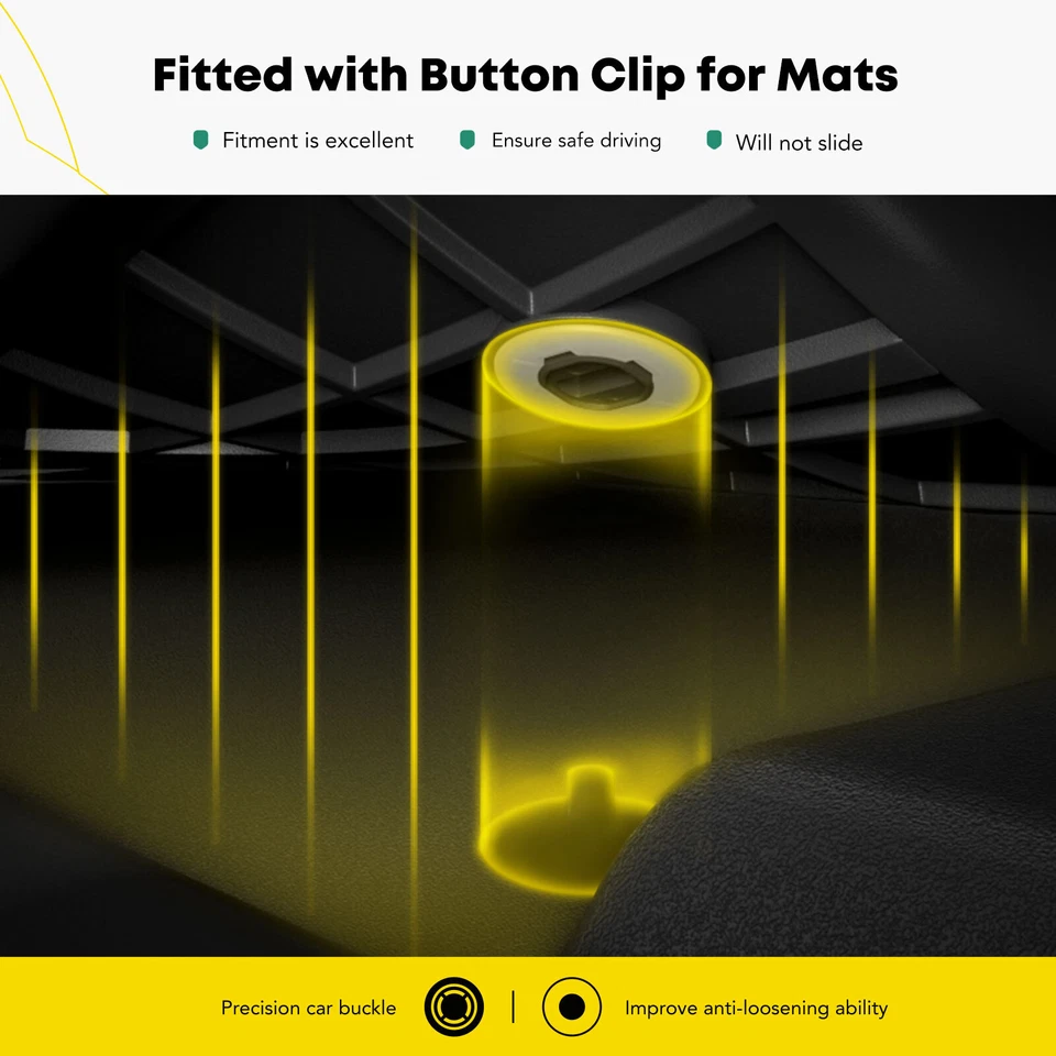 5x Alfombrillas negras delanteras y traseras para Toyota FJ Cruiser 2007-2014 SUV Foto 4 de 4